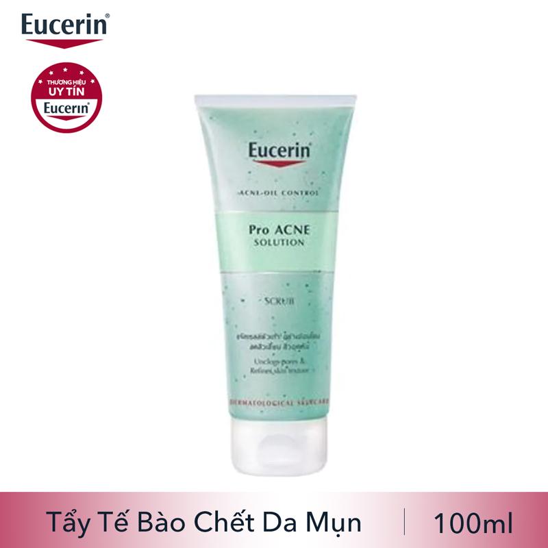EUCERIN TẨY TẾ BÀO CHẾT CHO DA MỤN PRO ACNE SCRUB 100ML