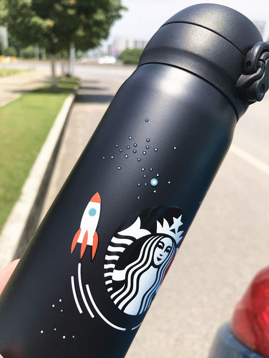 Bình giữ nhiệt Starbucks Rocket đen nhám Dung tích 500ml