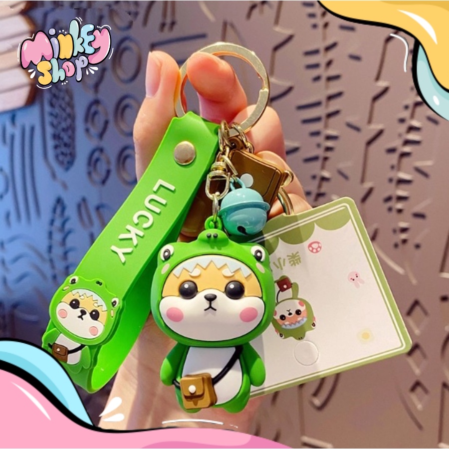 Móc Khóa Đẹp Cute hình thú hoạt hình dễ thương phụ kiện Túi Xách -Minkey