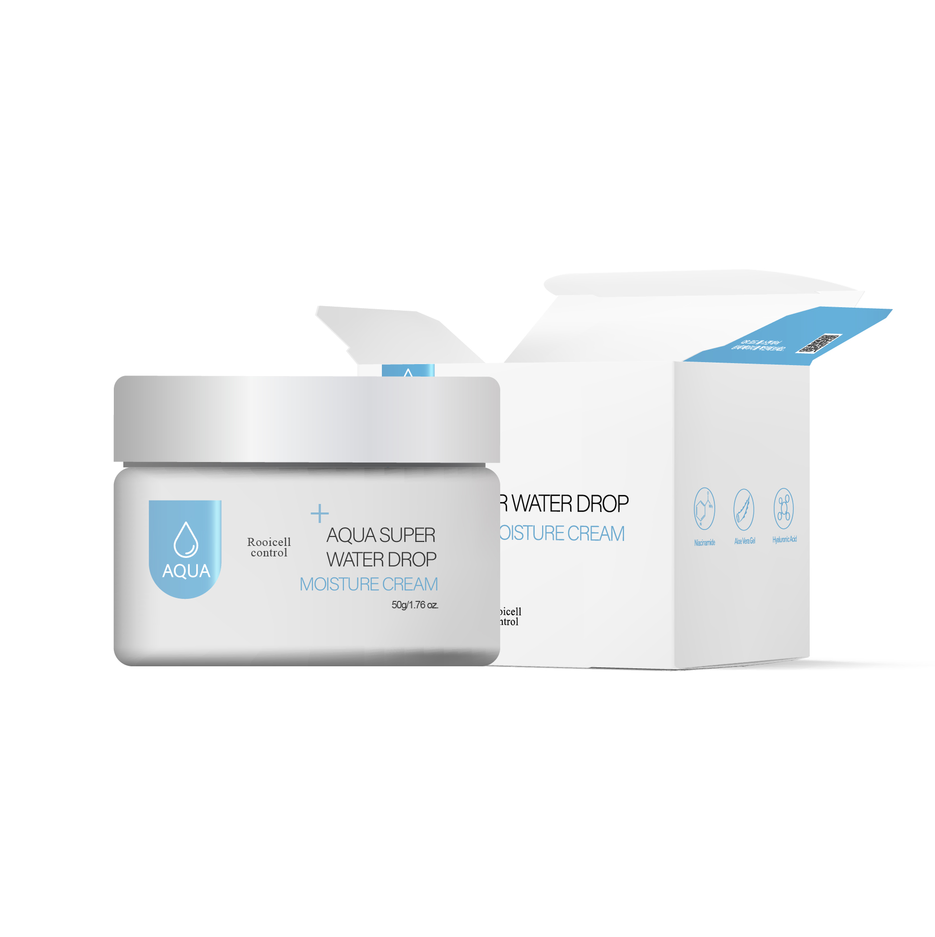 KEM DƯỠNG DA ROOICELL AQUA SUPER WATER DROP MOISTURE CREAM