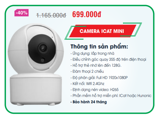 Camera an ninh MINI HUNONIC