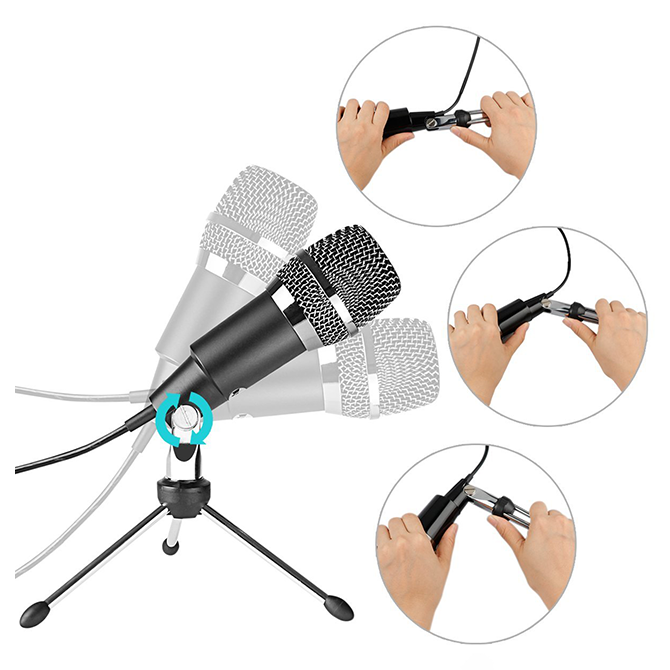 Micro thu âm cổng USB dùng cho máy tính để chat voice, video call TXB-2805USB