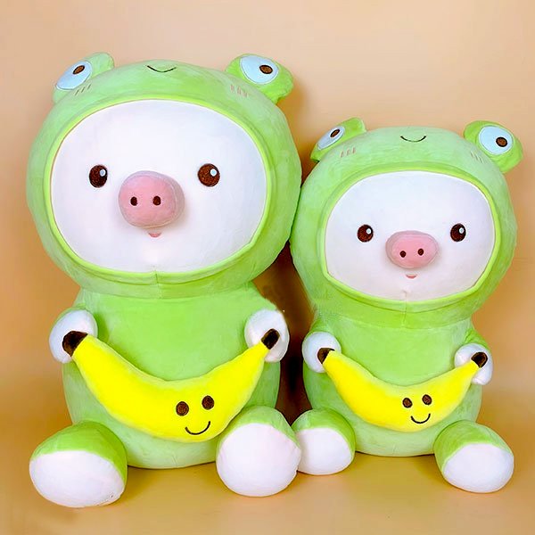 Gấu bông heo cosplay ếch cực xinh size 40cm