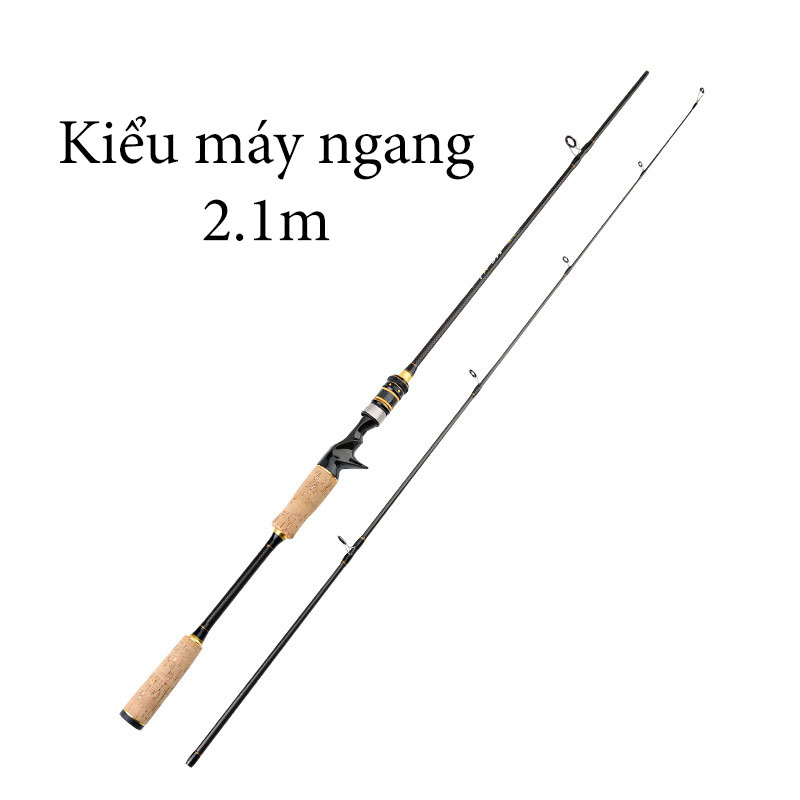 Cần câu lure máy ngang và máy đứng carbon MSX đầu bu chống xoắn tải cá lớn CM12