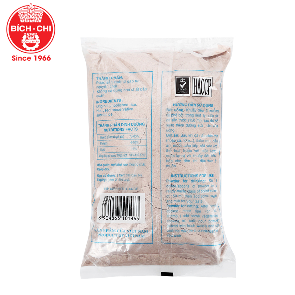 BỘT GẠO LỨT BÍCH CHI 500 GRAM