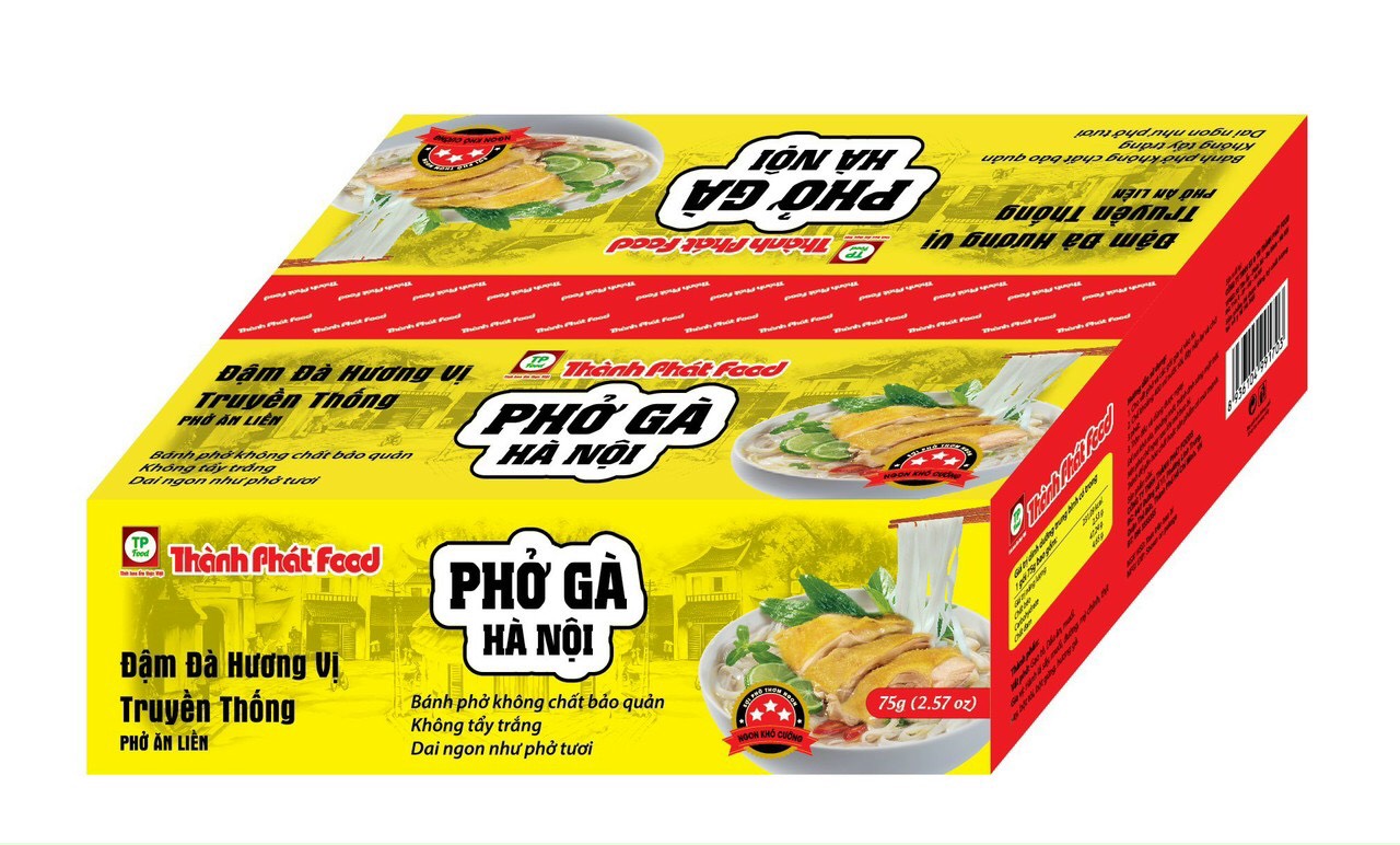 Thùng 30 gói phở Gà Hà Nội 75g