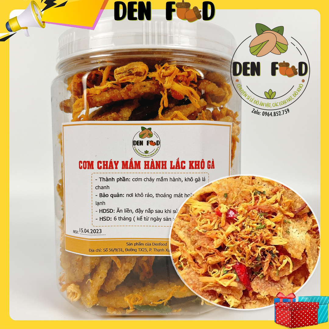 Cơm Cháy Lắc Khô Gà - Hủ 500gr [Denshop] FREESHIP MAX