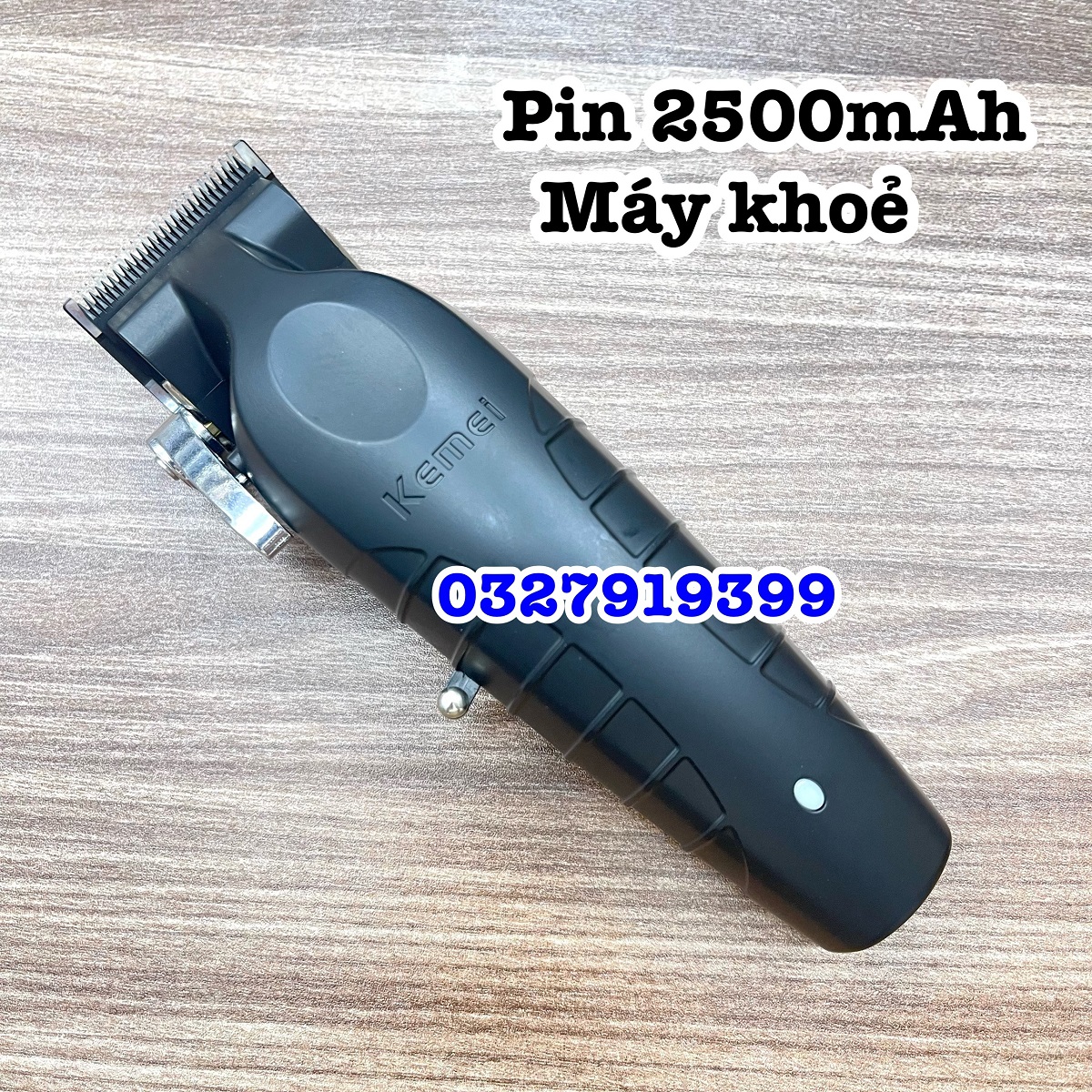 Kemei High Quality Hair Trimmer 2296 2500Mah Li-Ion Battery 10W Capacity Sharp Carbon Steel Blade Usage Time 350 Minutes