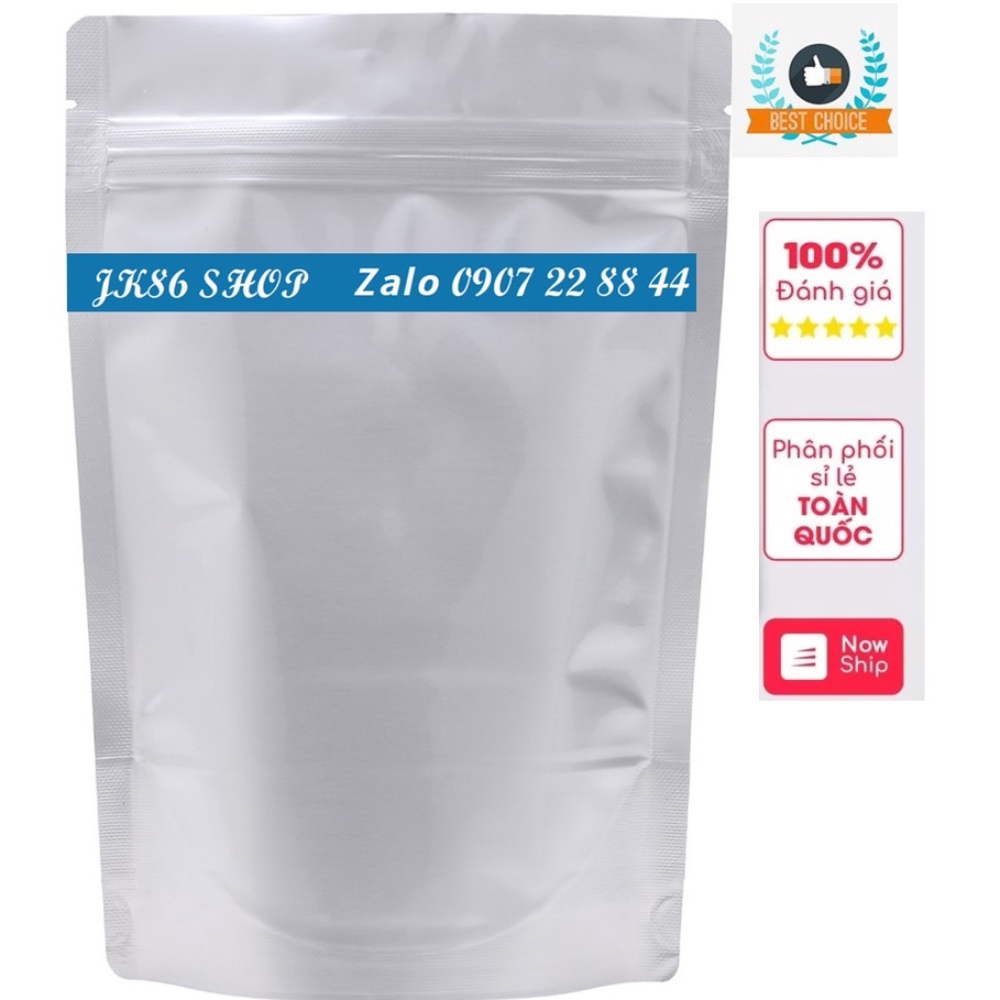 1KG TÚI ZIP 2 MẶT BẠC