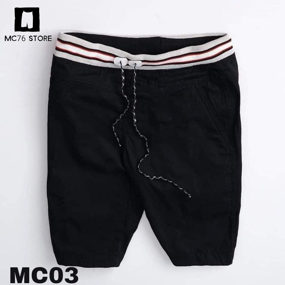 Quần Short Lưng Thun Nam Vải Kaki Mềm Mịn