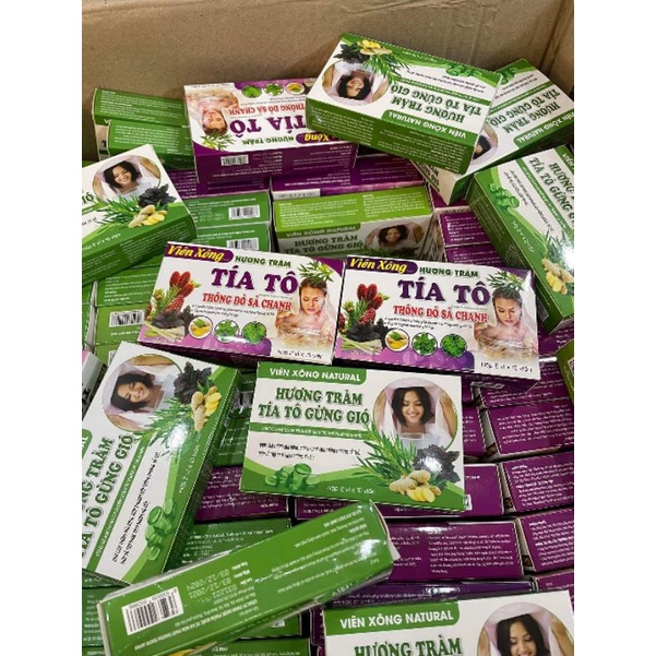 Viên xông NATURAL hương tràm ( 2 vỉ/ 20 viên )