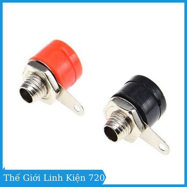 Jack nối JS90 ngắn hai màu đỏ đen