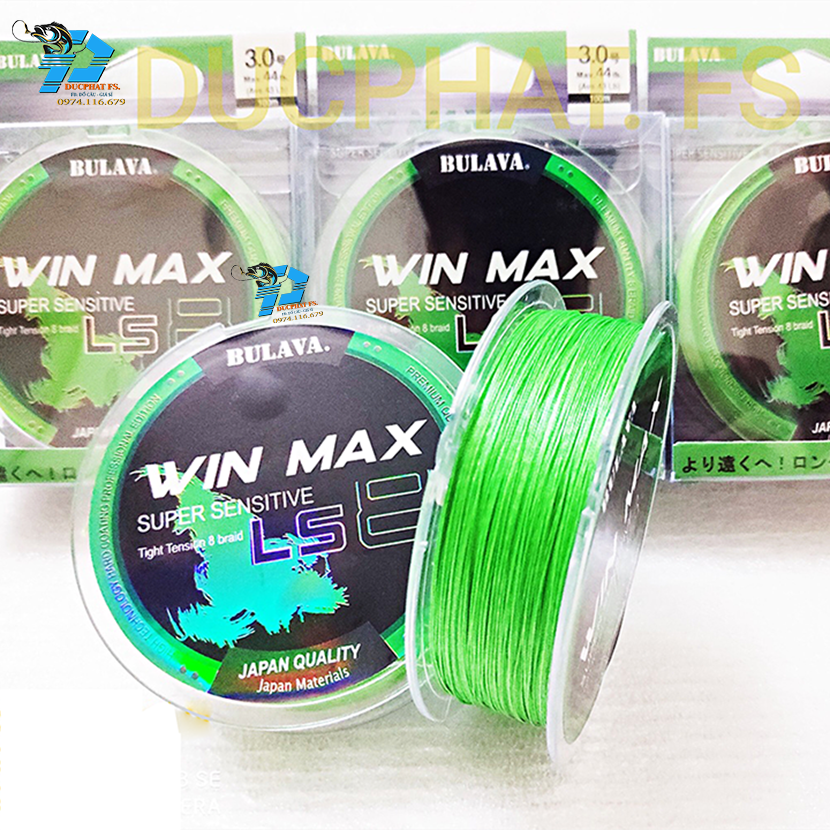 Dây dù siêu bền x8 WIN MAX xanh lá, Dù tơ x8 !!!
