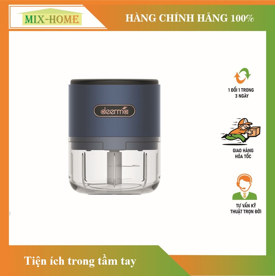 (MixHome HCM) Máy xay Đa Năng Deerma JS100 Tự Động Tích Điện (Hàng Chính Hãng - BH 6 tháng)