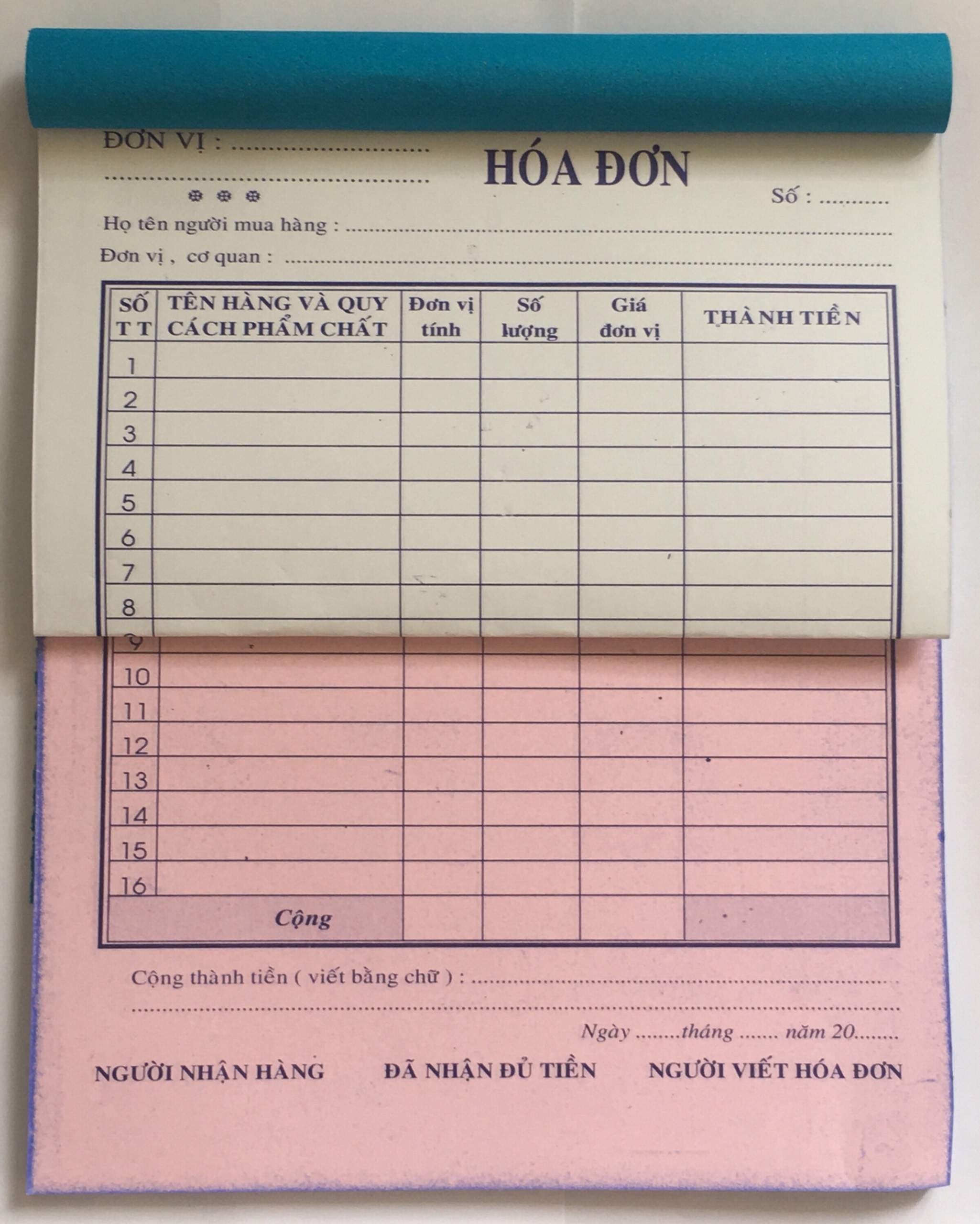 Hoá đơn bán lẻ A5 3 liên (Combo 5 cuốn)