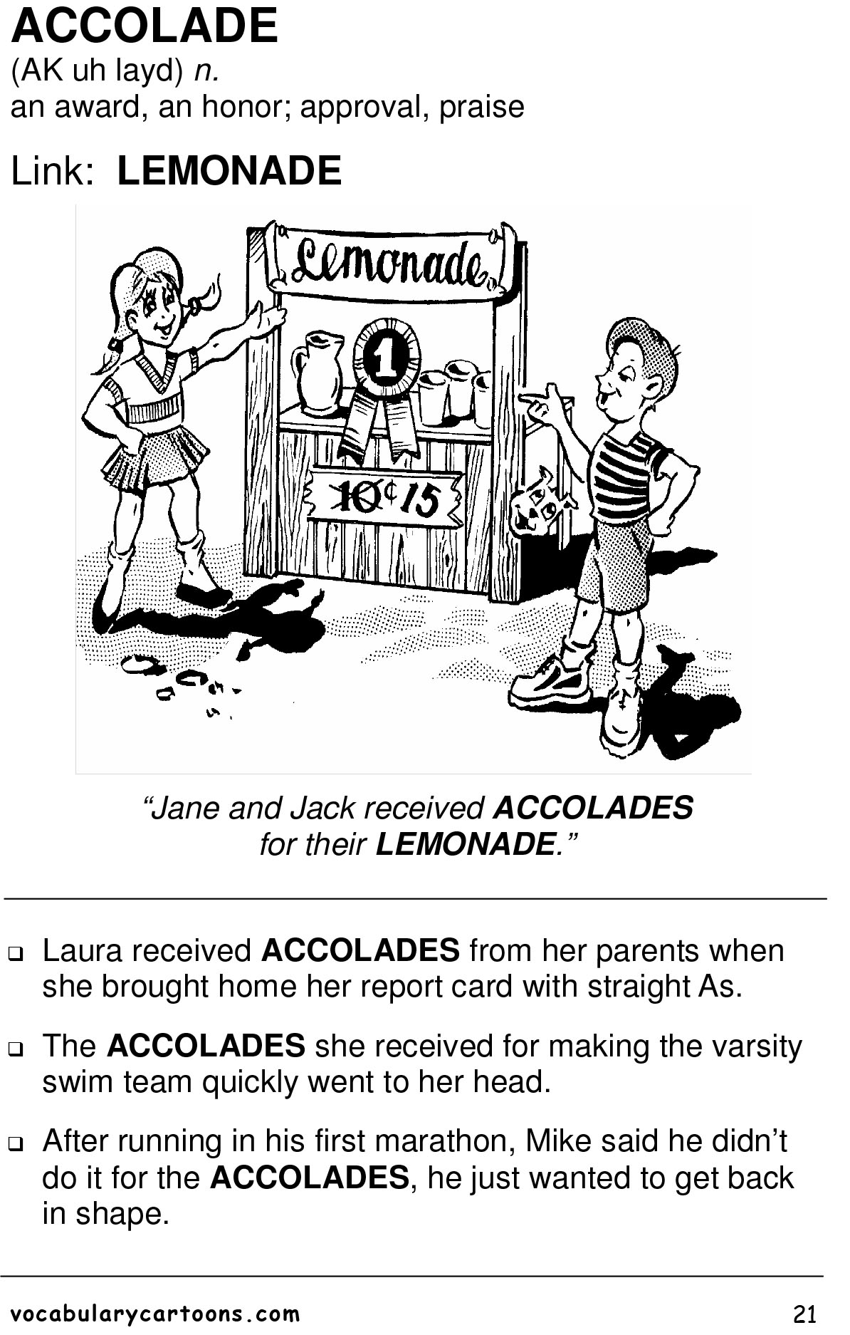 VOCABULARY CARTOONS SAT WORD POWER (Sách đen trắng)