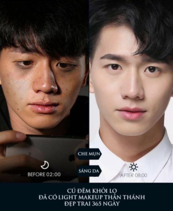 Kem nền, lót - Kem trang điểm, dưỡng ẩm, chống nắng đa năng Light Makeup cho nam