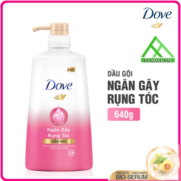 Dầu Gội Dove Ngăn Rụng Tóc 640g - Bí quyết ngăn tóc gãy rụng