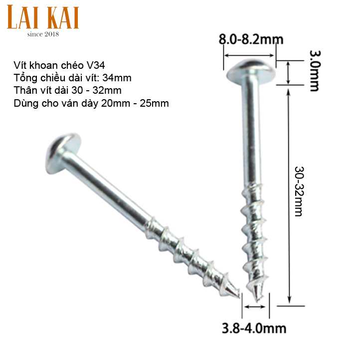 [HCM]Vít khoan chéo V34 V38 bịch 100 con