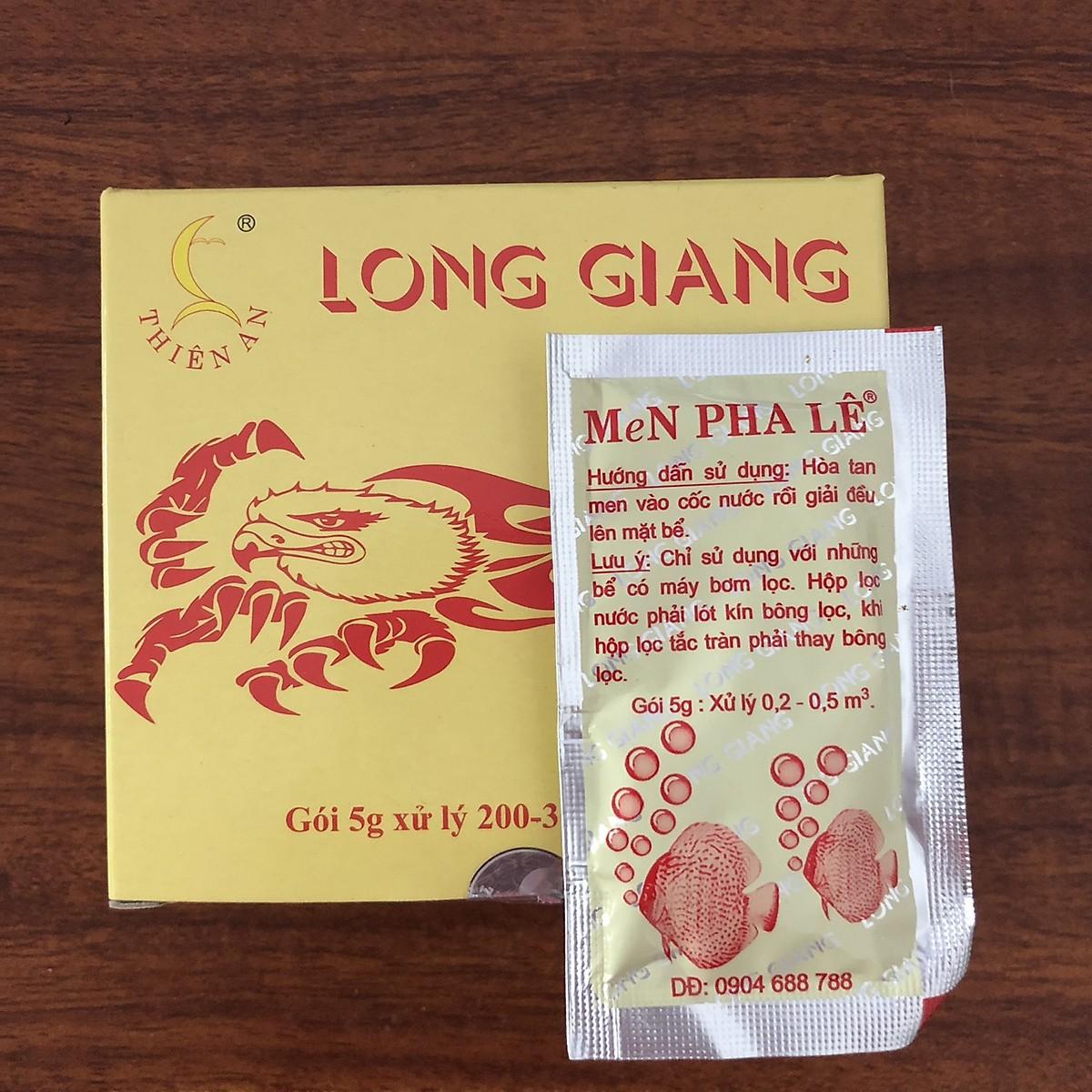 Men pha lê làm trong nước bể cá Long Giang (5g/gói)