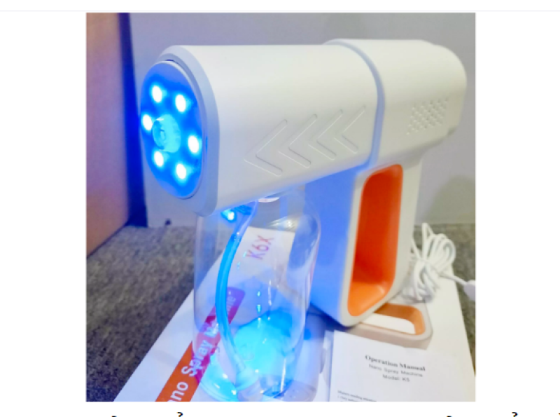 Súng Phun Khử Khuẩn cầm tay Nano K6  Tích Hợp 6 đèn UV diệt 99% vi khuẩn Máy Phun Khử Khuẩn Xịt Diệt Virus Chống Vi Khuẩn
