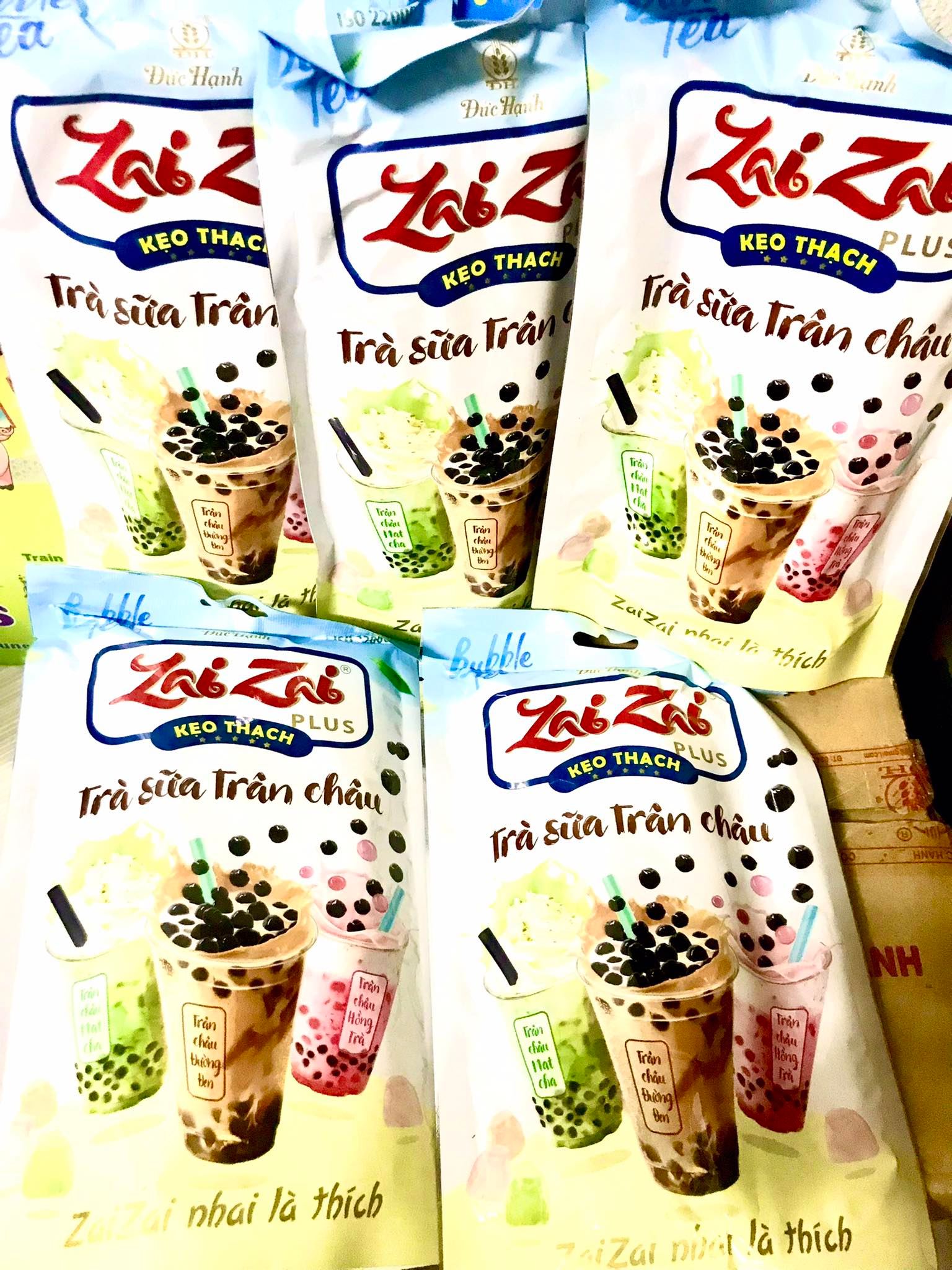 THẠCH ZAI ZAI PLUS TRÀ SỮA TRÂN CHÂU [MỚI] túi 320g