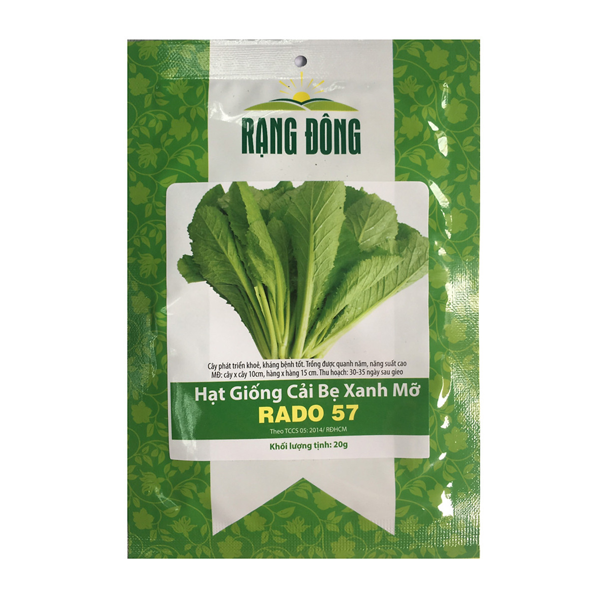 Hạt giống cải bẹ xanh mỡ Rạng Đông Rado 57