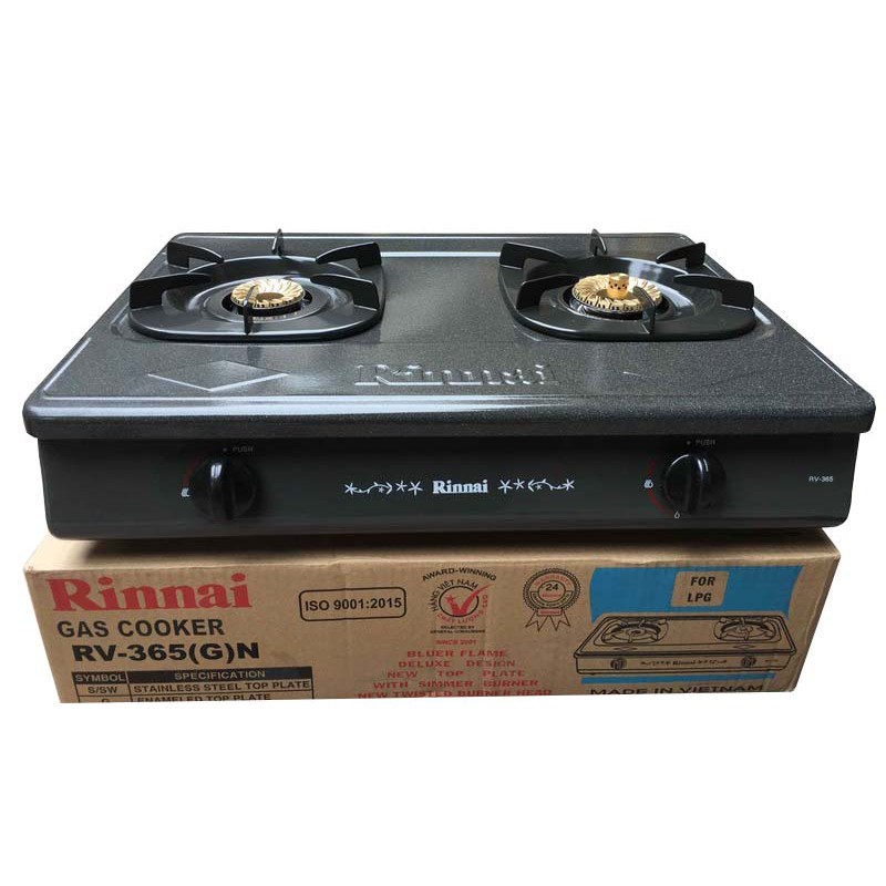 [HCM]Bếp gas đôi Rinnai RV-365(G)N (Đen)