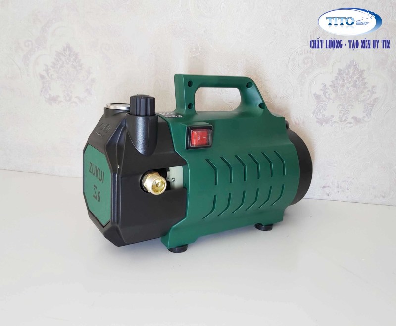 MÁY RỬA XE ZUKUI S6 – 2400W – CÓ CHỈNH ÁP + DÂY CAO ÁP 10m – tặng bình phun bọt tuyết