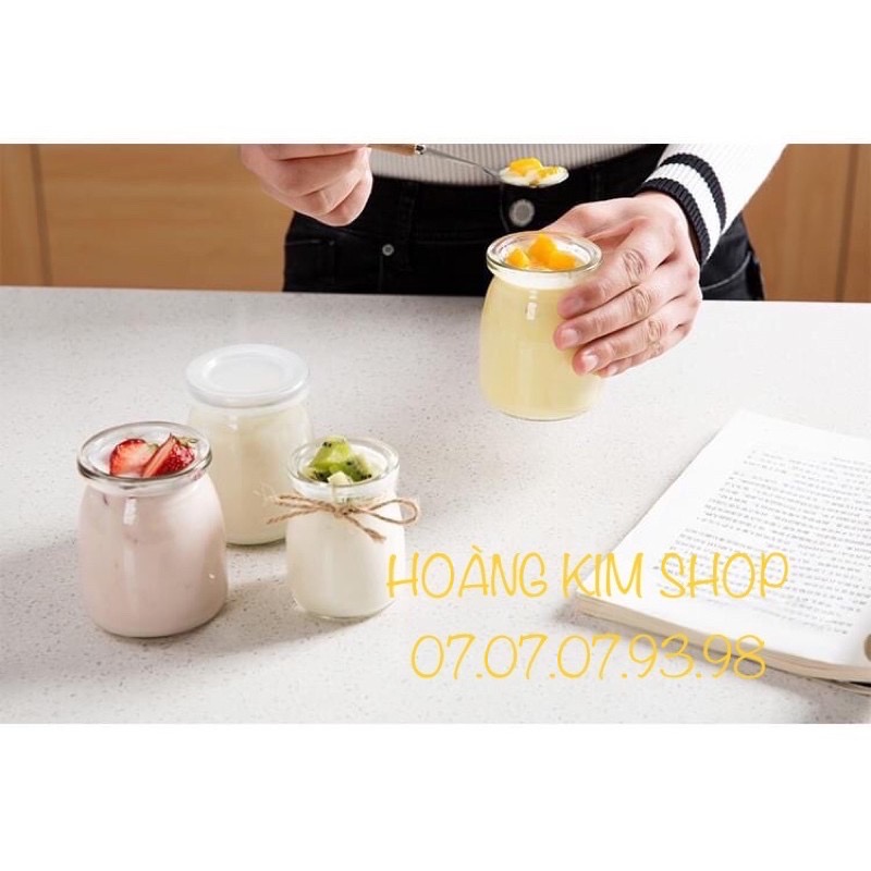 [HCM]HỦ THUỶ TINH LÀM SỮA CHUA 100ml