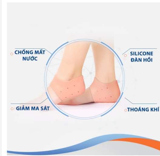 Cặp Silicon Bọc Gót Chân Chống Nứt Nẻ Gót