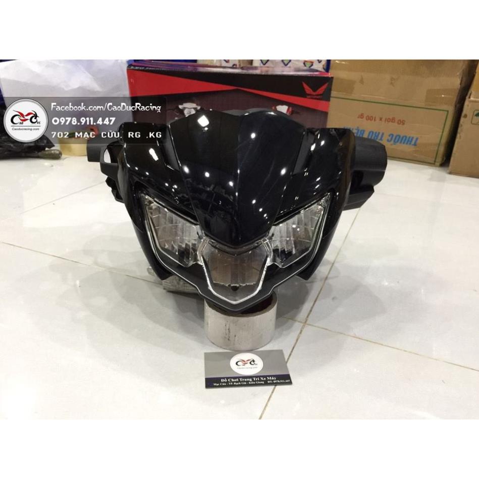 Bộ đầu đèn ex150 2019 cho ex150 đời cũ 2015 - 2018 chưa có đh - màu đen