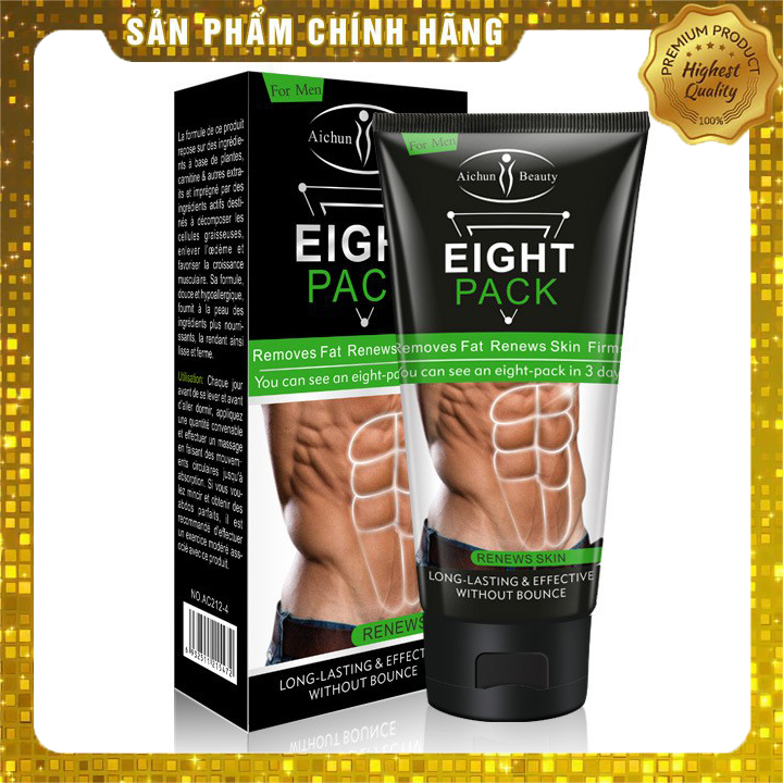 Kem Tan Mỡ Bụng Eight Pack Đốt Cháy Mỡ Thừa Siêu Nhanh/ Kem tan mỡ vùng bụng/ Kem tan mỡ cho nam/ Kem làm tan mỡ thừa siêu nhanh/ Kem tan mỡ nâng cơ 180G