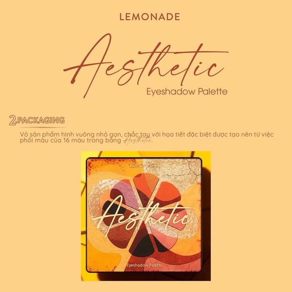 Phấn mắt Lemonade 16 ô Aesthetic 16 Colors Eyeshadow Palette