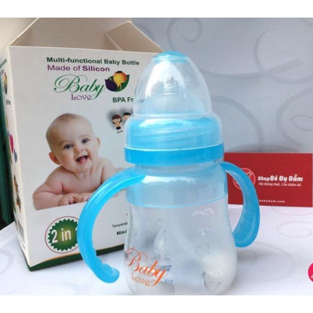 Bình sữa 2 in 1 Baby Love 150ml