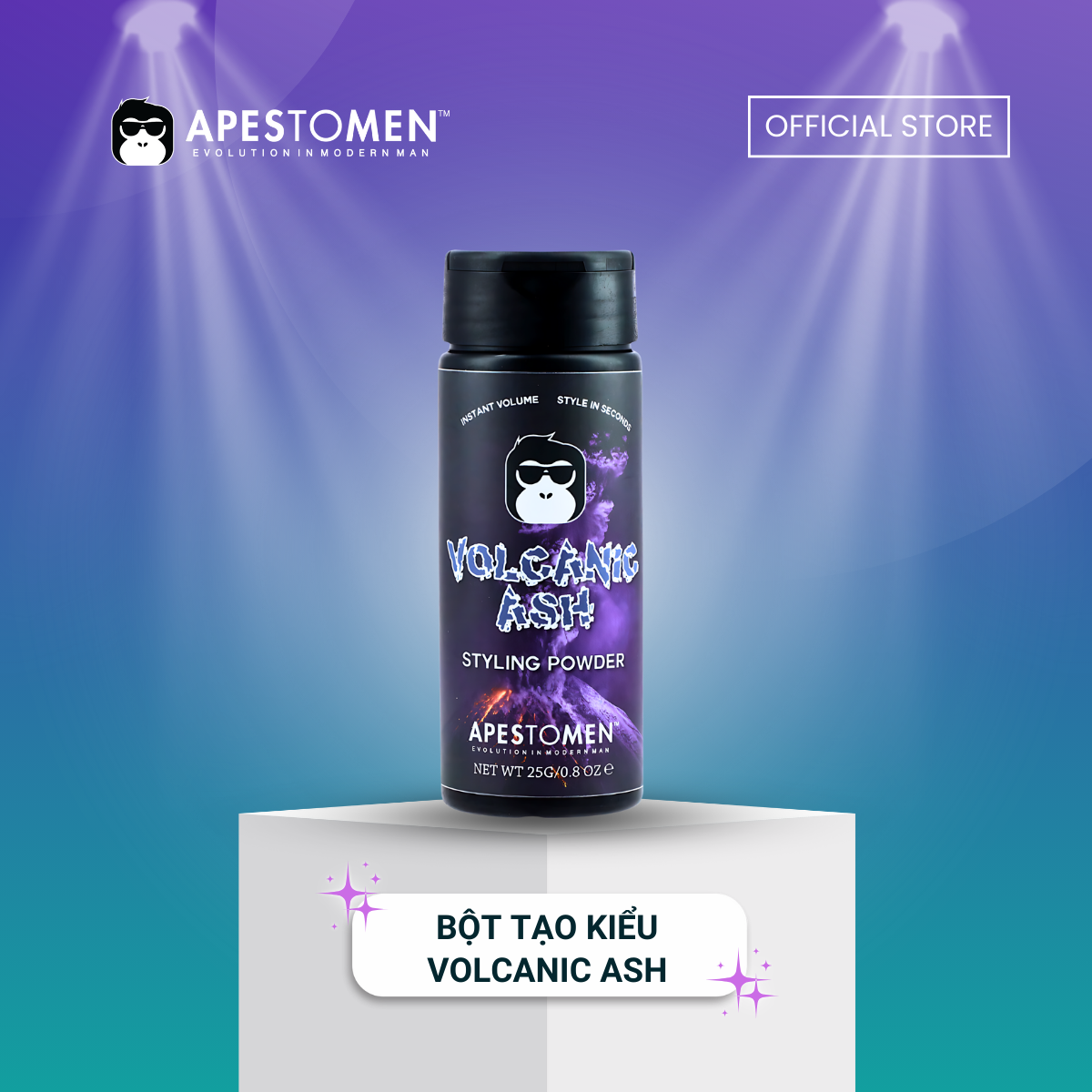 BỘT TẠO PHỒNG TÓC APESTOMEN VOLCANIC ASH STYLING POWDER