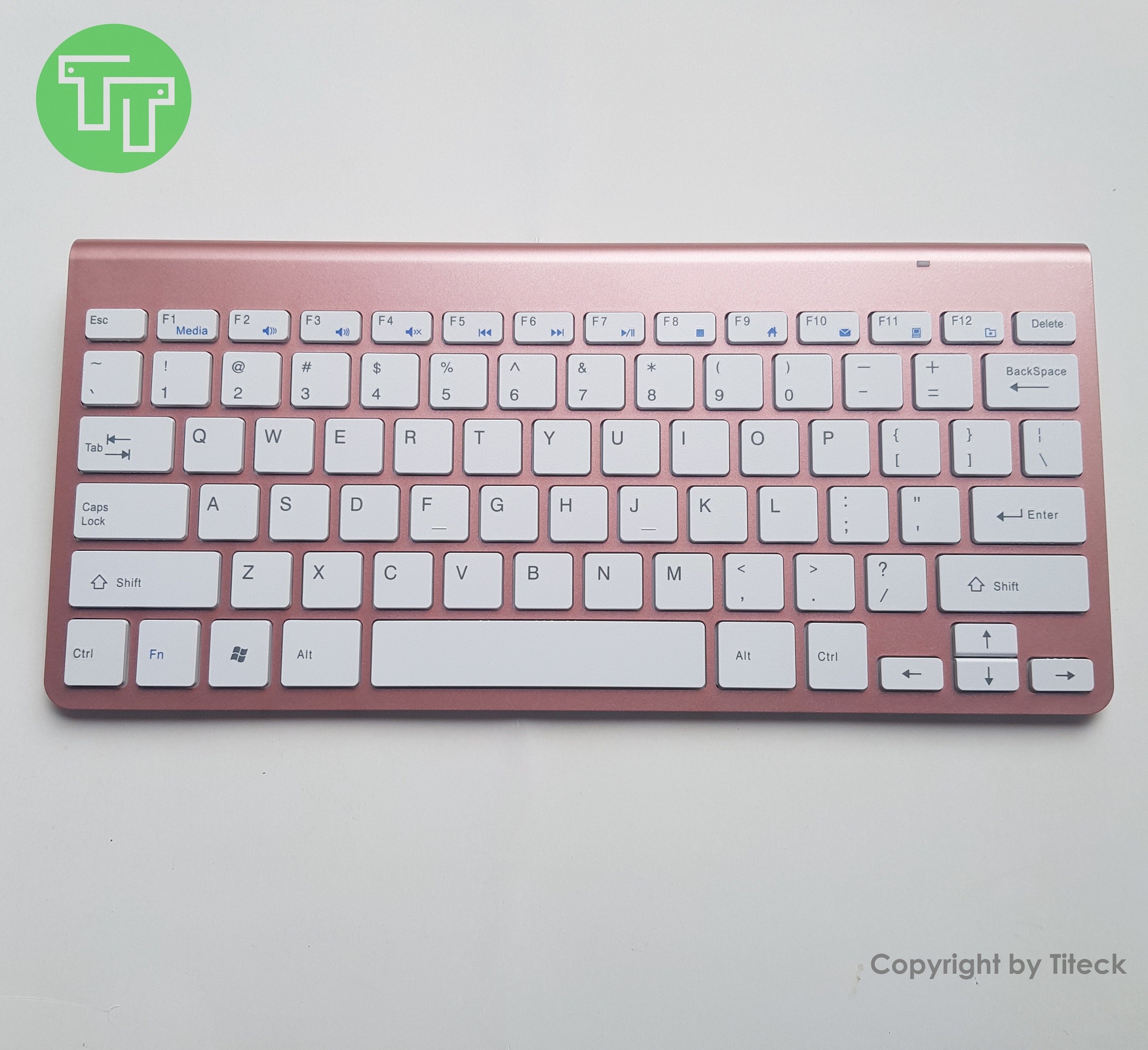 Bàn phím không dây cao cấp dùng cho laptop, PC, Smart TV tăng kèm miếng phủ silicon bảo vệ chống nước, bụi bẩn