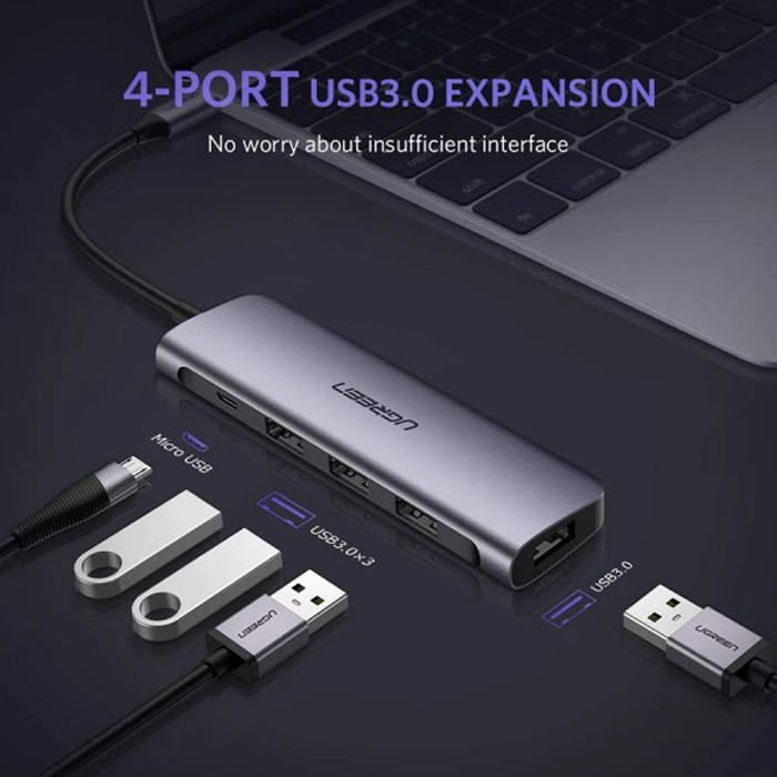 Ugreen USB Type-C to 4 Port USB 3.0 Hub