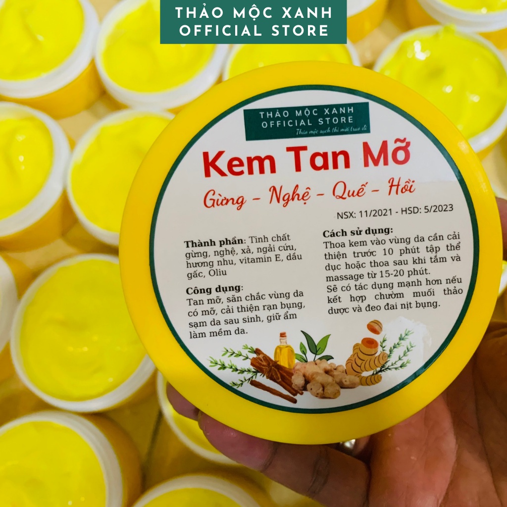 Kem Bôi Tan Mỡ Bụng, Đùi, Bắp Tay, Giảm Rạn Da