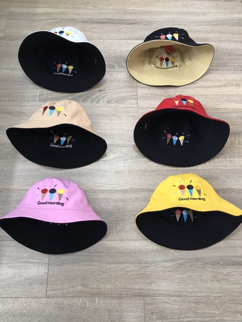 NÓN BUCKET 2 mặt - 3 que kem