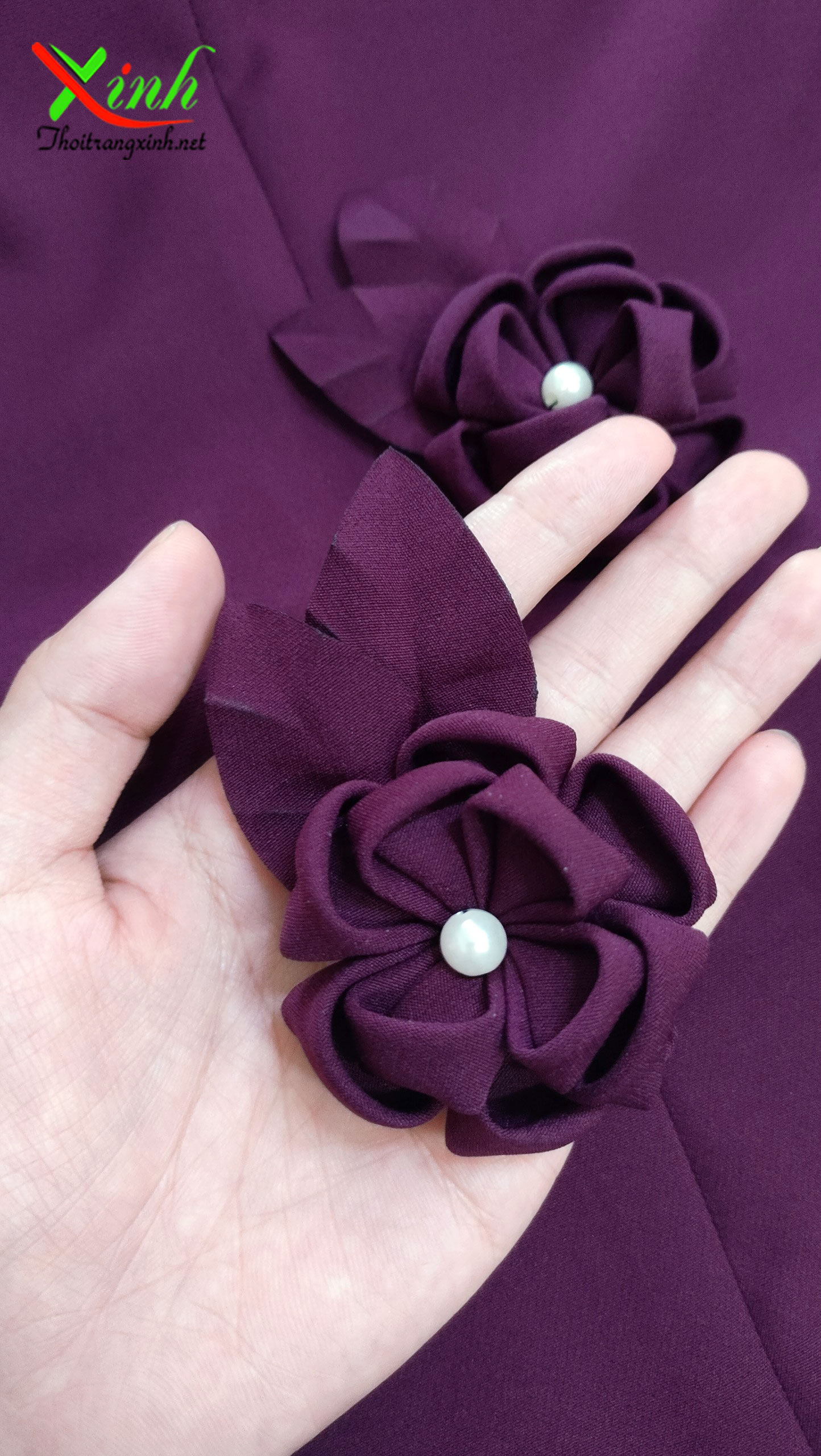 Đầm Peplum Kết Hoa Thủ Công Sang Trọng DL805