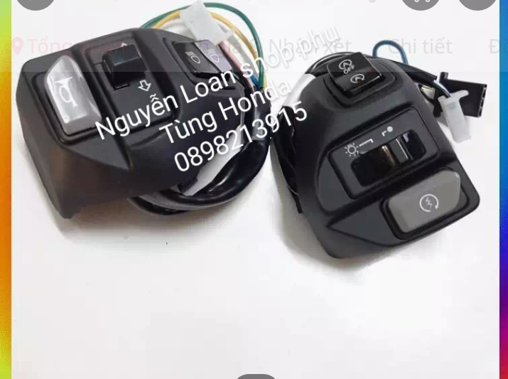 CÙM CÔNG TẮC YAMAHA NVX EXCITER 135,ĐỜI 2010 HÀNG ZIN CHÍNH HÃNG, ĐÃ BẤM SẴN GIẮT