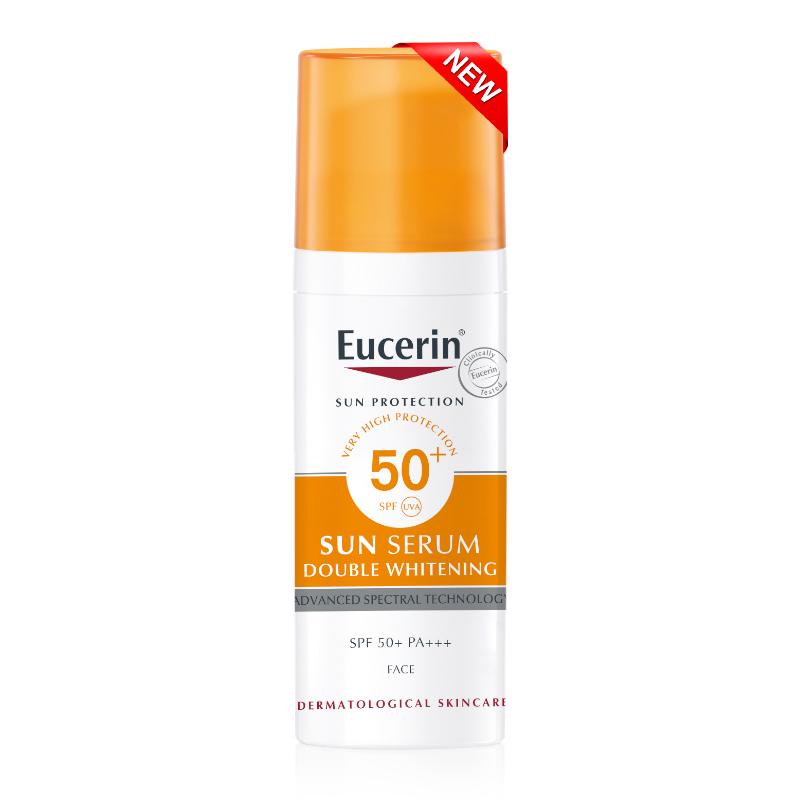 [GIẢM 20K ĐƠN 399K] Eucerin Kem Chống Nắng Giúp Giảm Thâm Nám Và Dưỡng Trắng Da Sun Serum Double Whitening SPF50+ 50ml