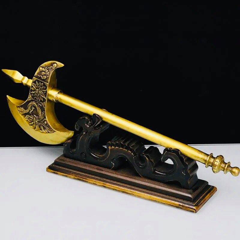 [Trả góp 0%]Rìu Thần kim long bằng đồng dài 50cm