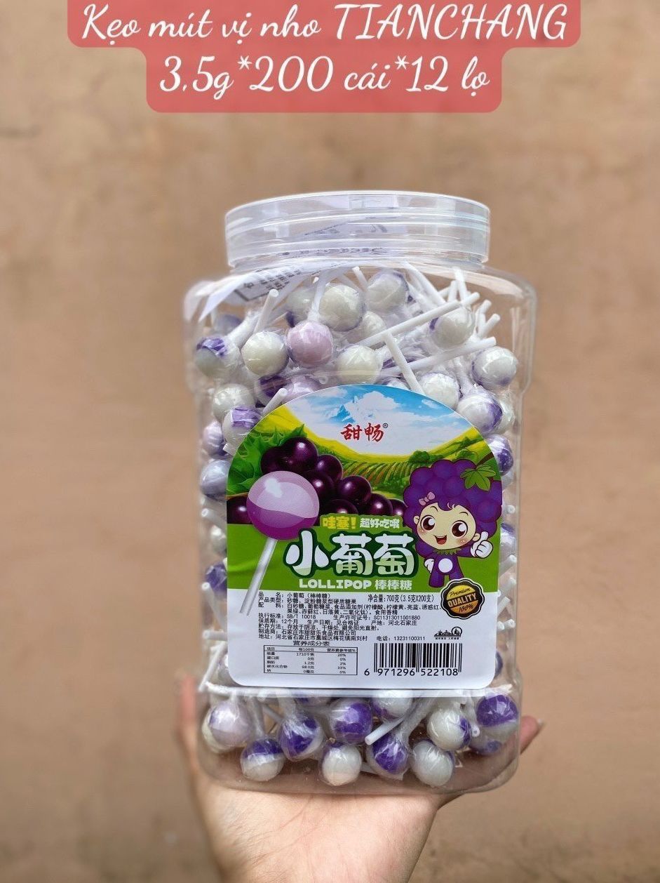 [ VỊ NHO ] Kẹo Mút Mini Trái Cây Cho Bé [ HỦ 200 CÂY]