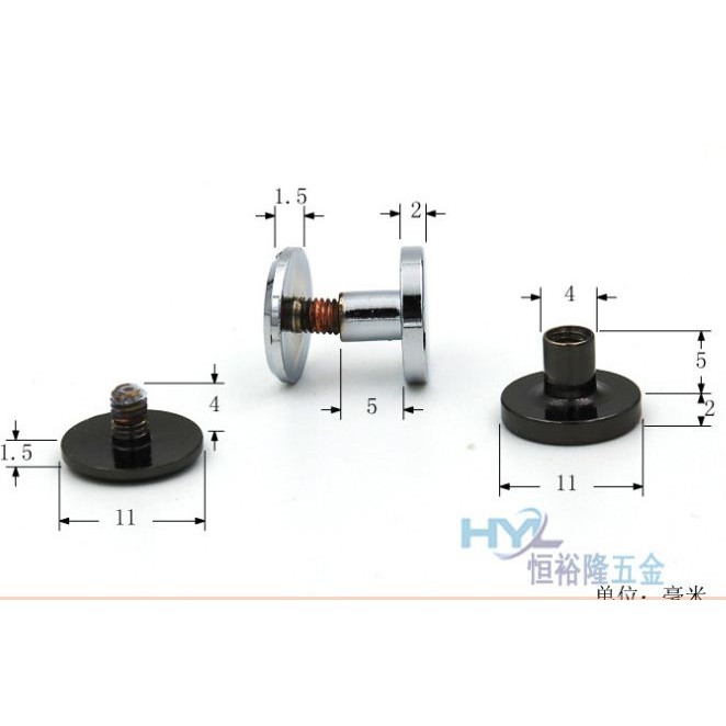 Đinh tán bắt ốc cao cấp làm túi xách 10k/cái