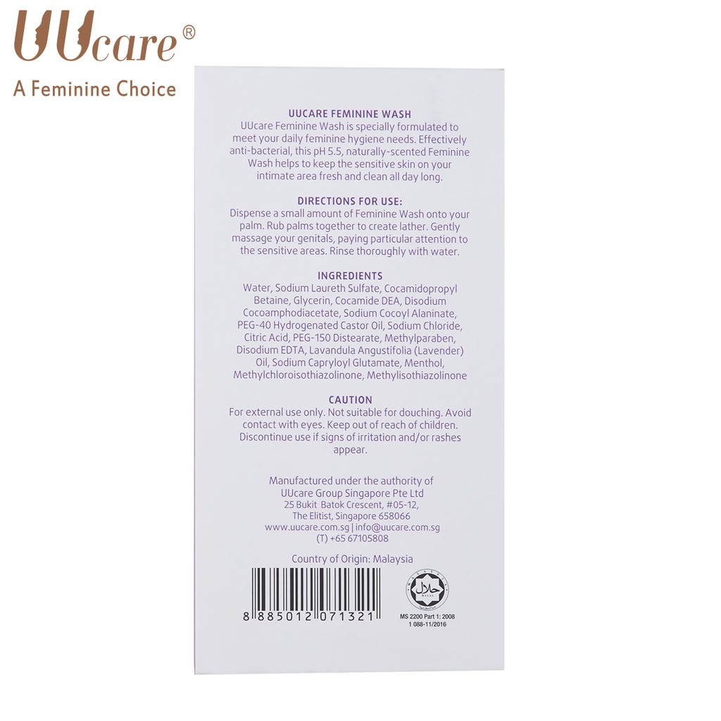 Dung dịch vệ sinh phụ nữ UUcare 250ml