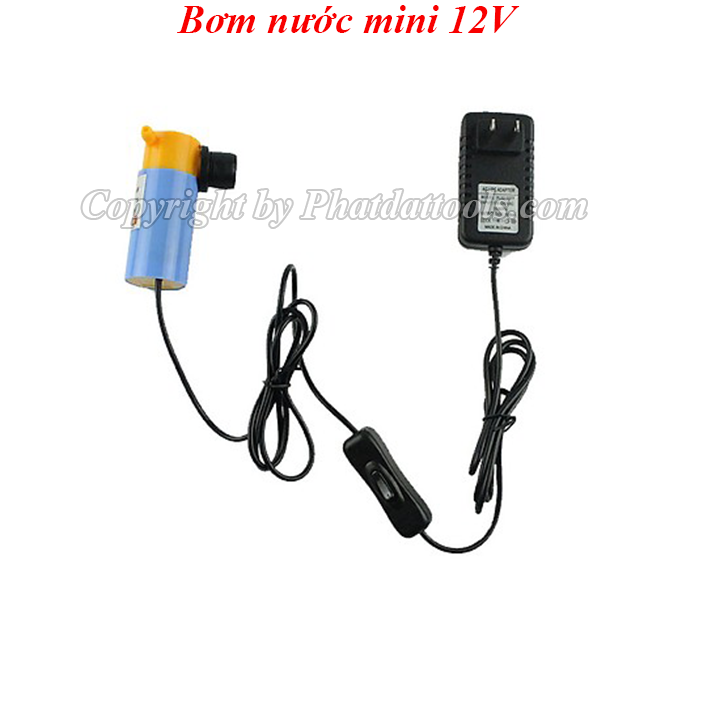 Bơm nước mini 12v cho máy cắt tường cho bể cá