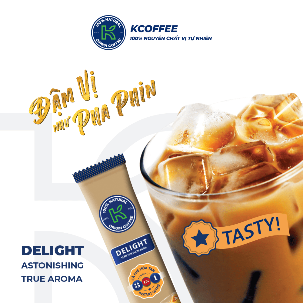 CÀ PHÊ KCOFFEE-KDELIGHT 3 IN 1