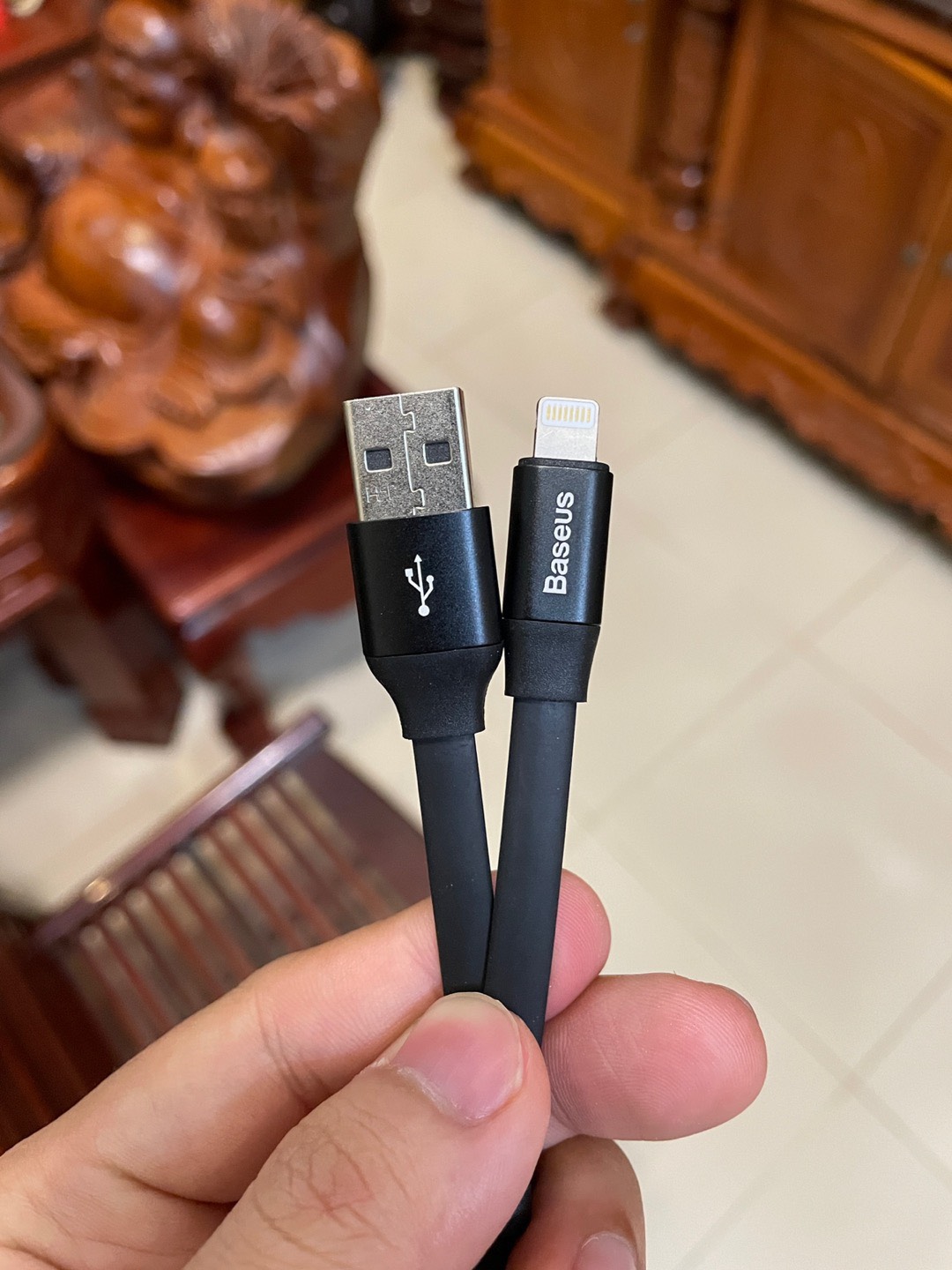 Dây Cáp Sạc iphone ngắn - Baseus 23cm